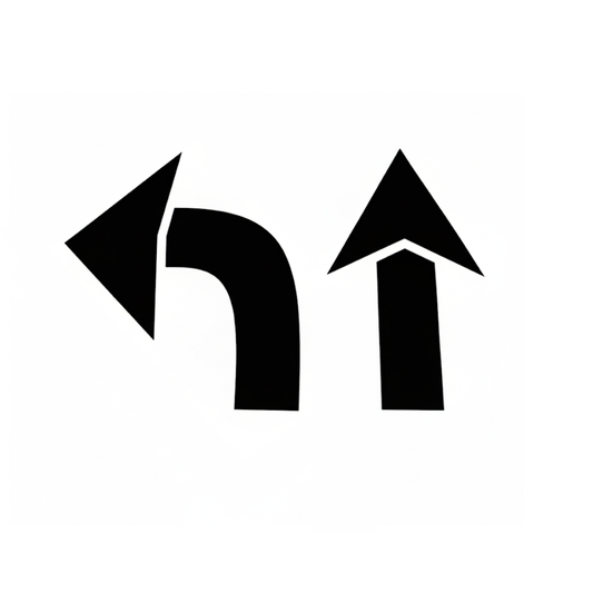 42" Arrow Stencil Kit Two Piece Straight and Curved Templates