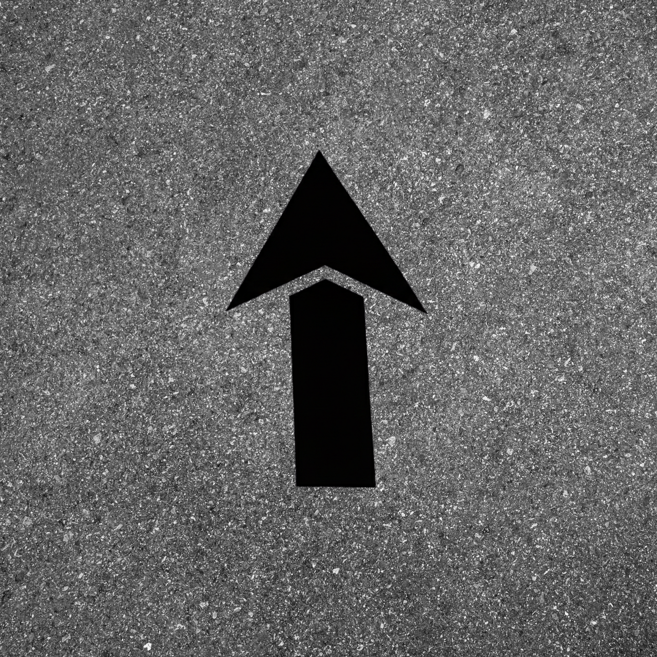 Arrow Stencil for Pavement and Parking Lots