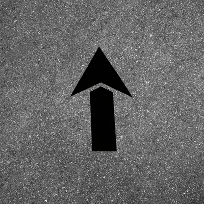 Arrow Stencil for Pavement and Parking Lots