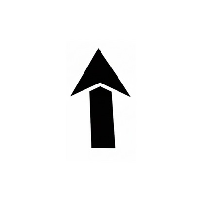 Arrow Stencil for Pavement and Parking Lots