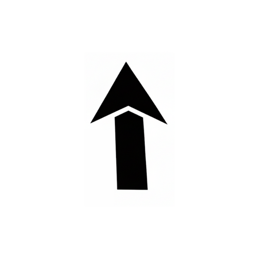 Arrow Stencil for Pavement and Parking Lots