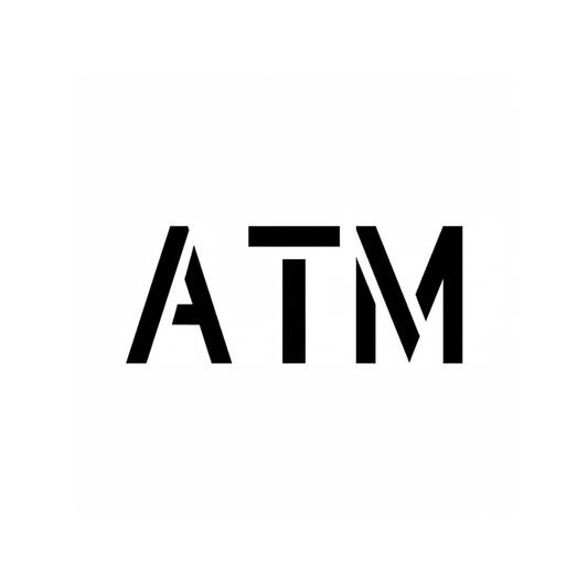 ATM Stencil with 18" Letters for Pavement Marking