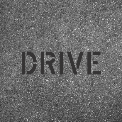 DRIVE Stencil Reusable Template for Parking Lots and Curbs