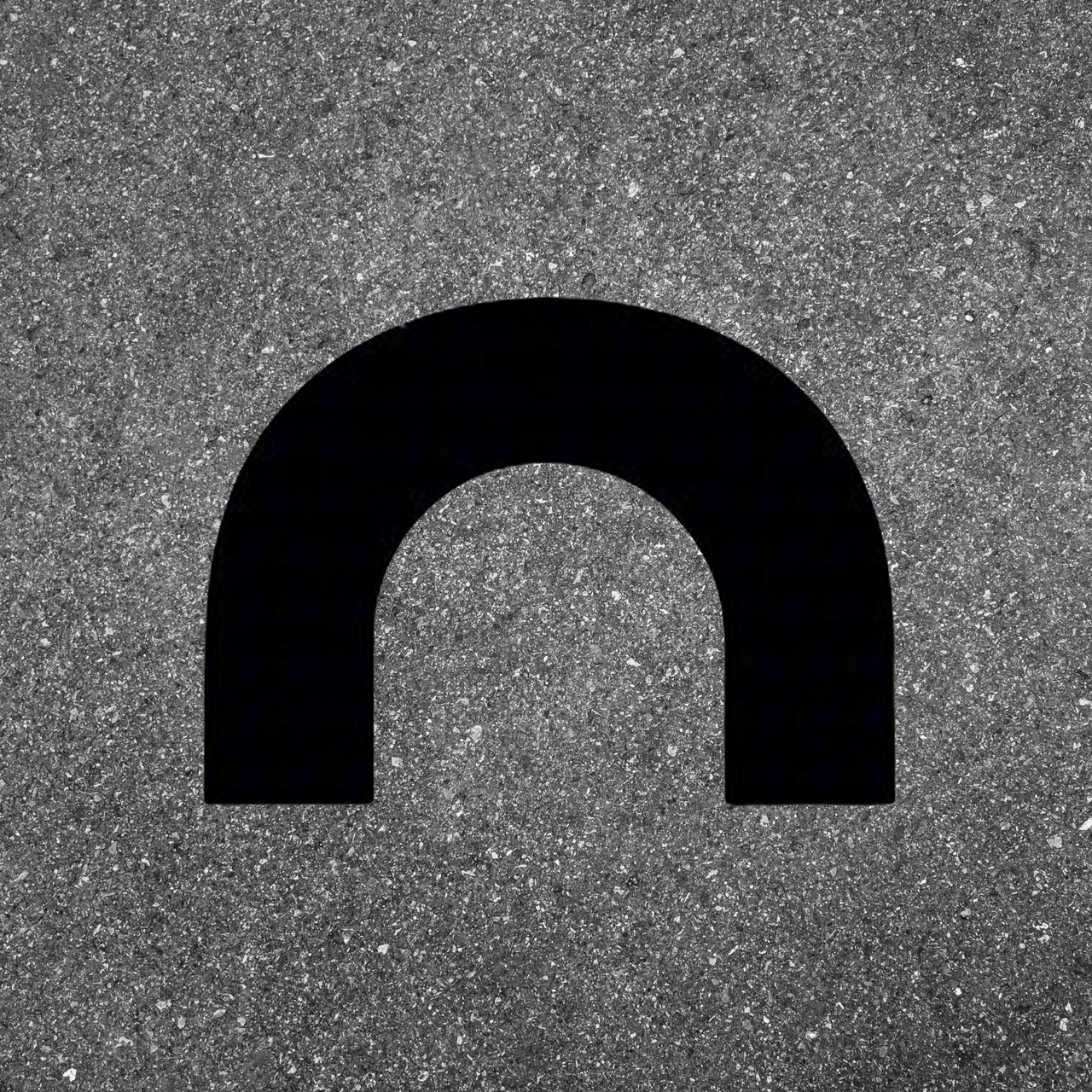 Pavement Ends Loop Stencil 16" x 12" for Painting Roadways