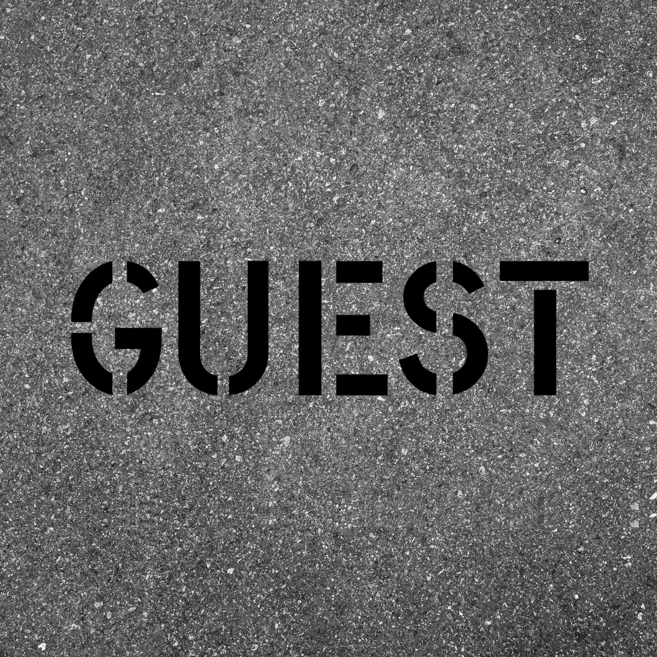 GUEST Stencil for Hotels Resorts and Apartment Complexes