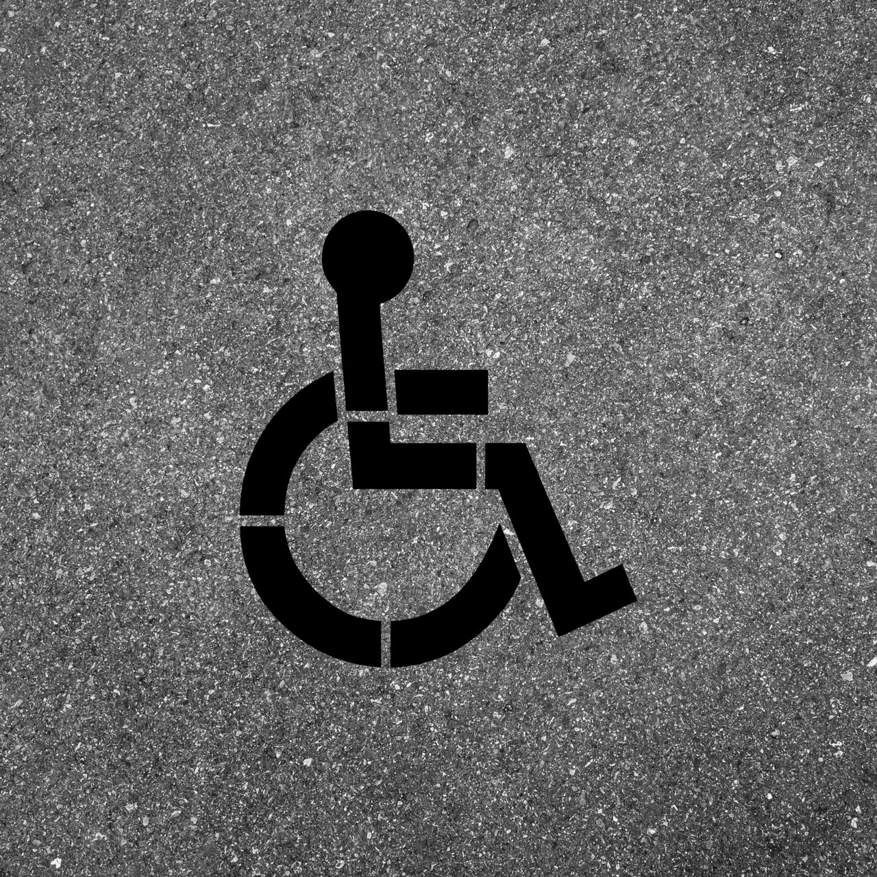 Handicap Stencil for Pavement and Parking Lots