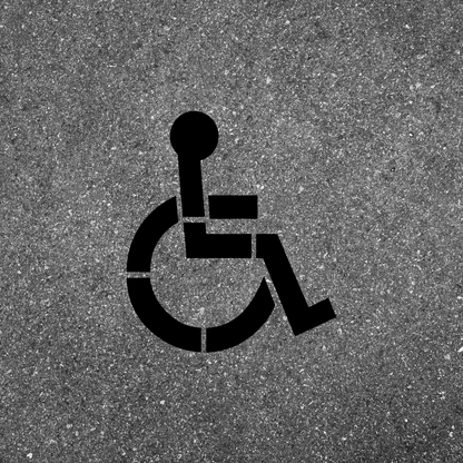 Handicap Stencil for Pavement and Parking Lots
