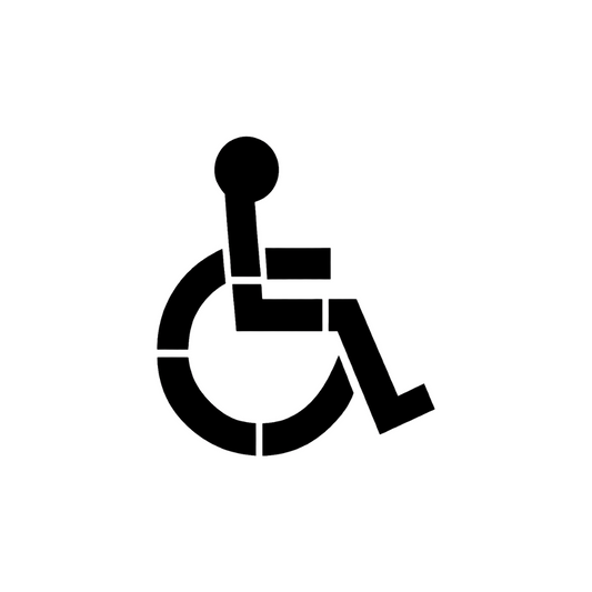 Handicap Stencil for Pavement and Parking Lots