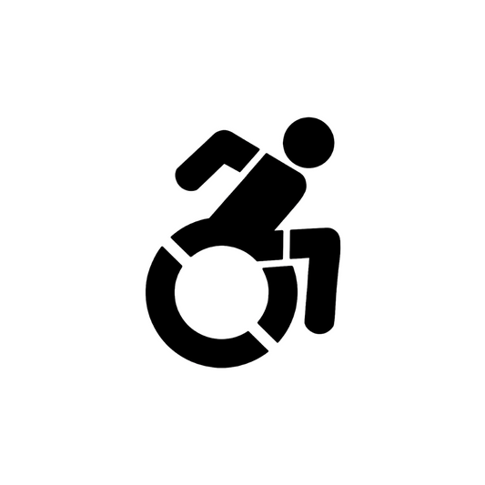 Handicap Stencil for Parking Lots and Garages Plastic Reusable
