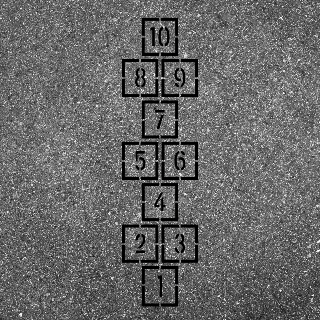 Hopscotch Playground Painting Stencil DIY Kit