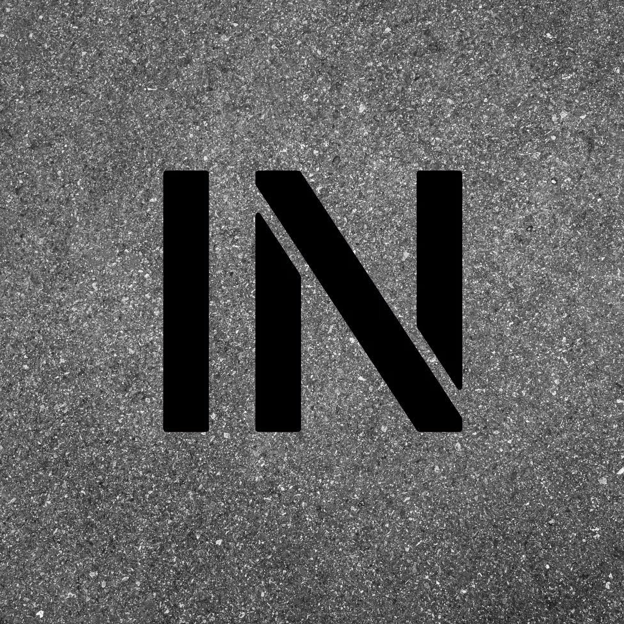 IN Stencil with 12" Letters for Painting Blacktops