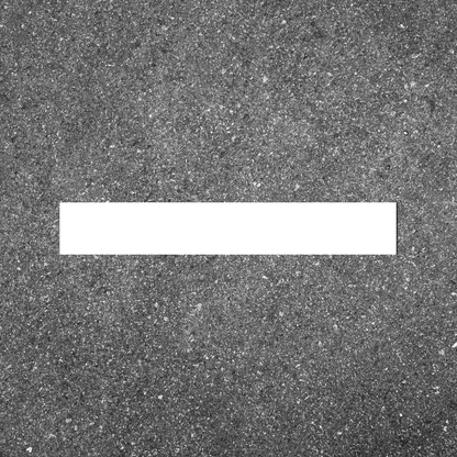 Straight Line Stencil Stop Bar Template 72" for Roadways