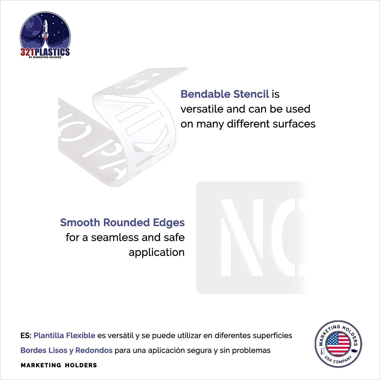 NO PARKING Stencil Reusable Pavement Template