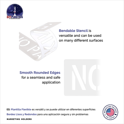 NO PARKING Stencil Reusable Pavement Template