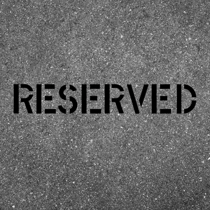 RESERVED Stencil Parking Lot Template