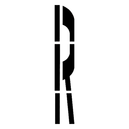 Railroad R Stencil 72" for Roads and Stations