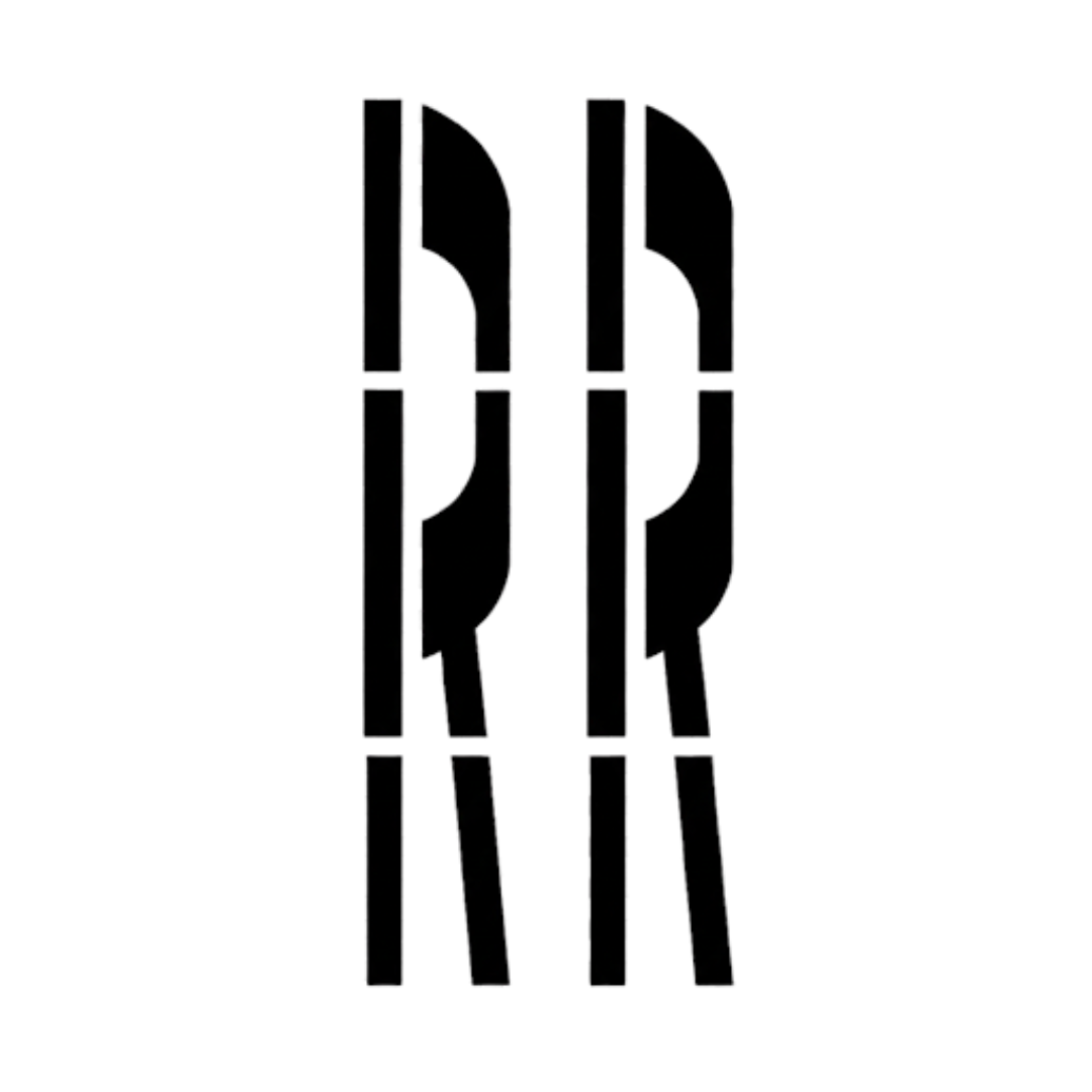 Wisconsin DOT Railroad Crossing Stencil 6 Foot 1 Piece