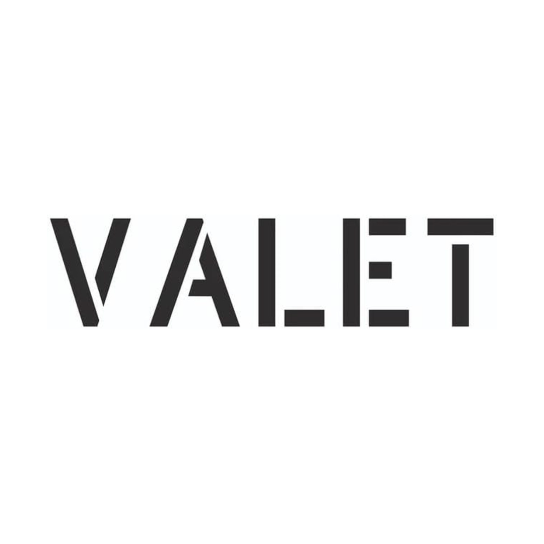 VALET Stencil for Painting Blacktops