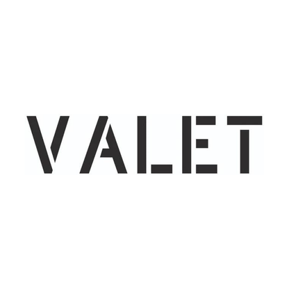 VALET Stencil for Painting Blacktops