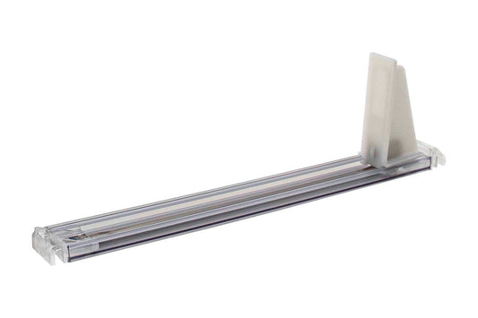 Narrow Shelf Pusher for Retail Shelving Hardware Management