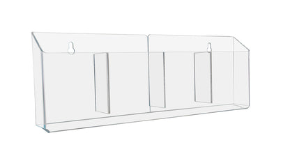 4"W Trifold Brochure 4 Pocket Countertop Display Reference Rack