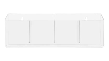 4"W Trifold Brochure 4 Pocket Countertop Display Reference Rack