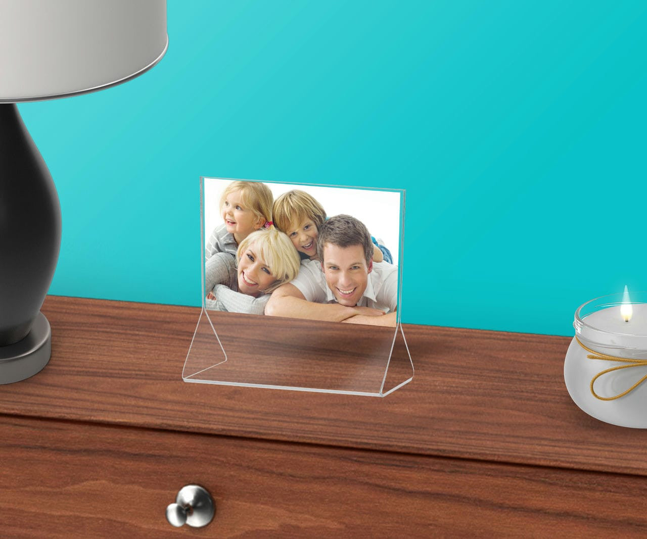 5"W x 3"H Sign Holder Double Sided Top Load  Flyer Ad Frame