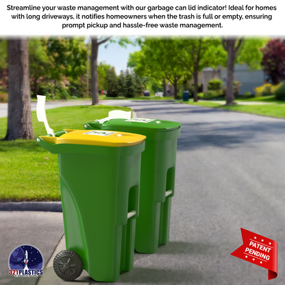 Trash Flag Indicator – Custom Numbers | Patents Pending