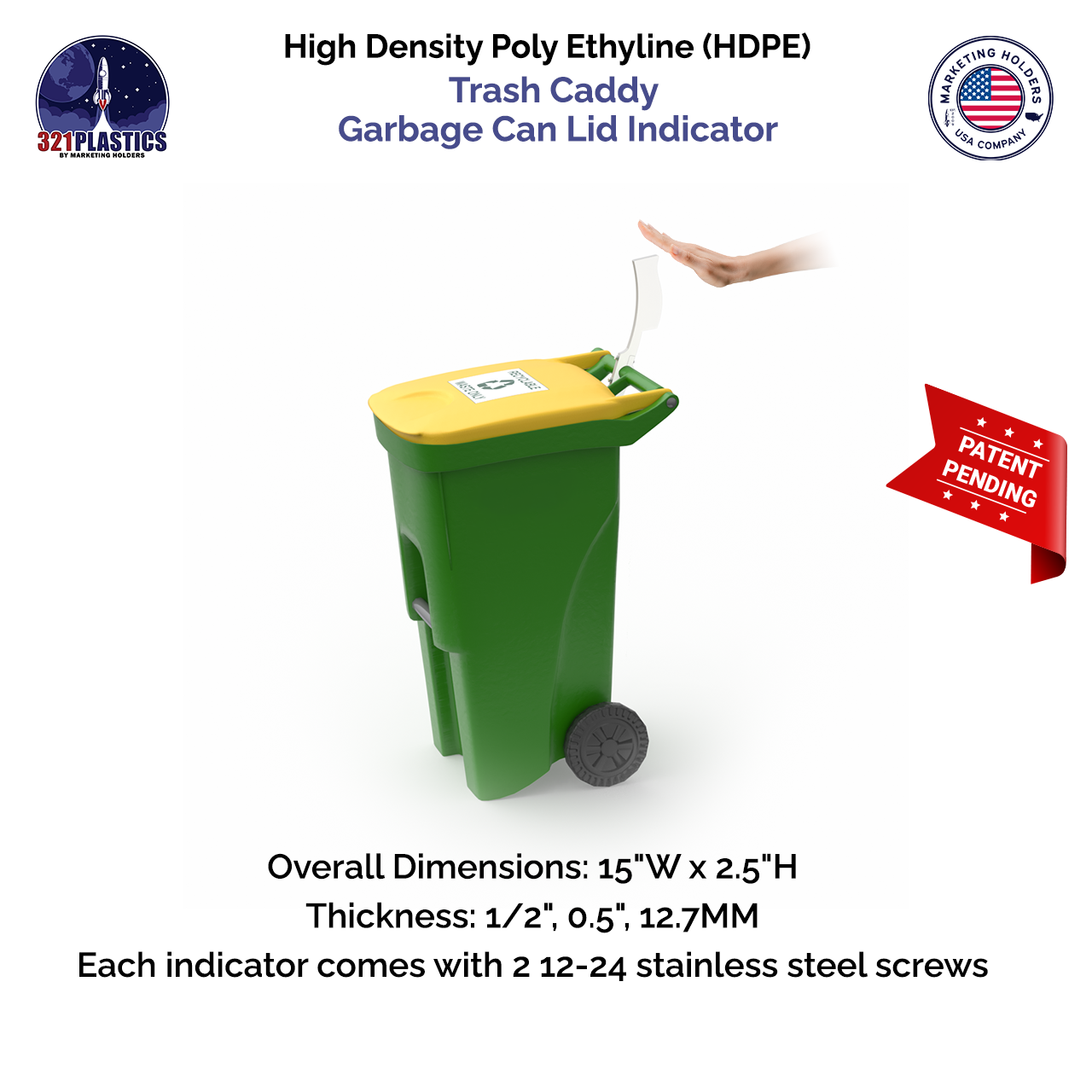 Trash Flag Indicator – Custom Numbers | Patents Pending