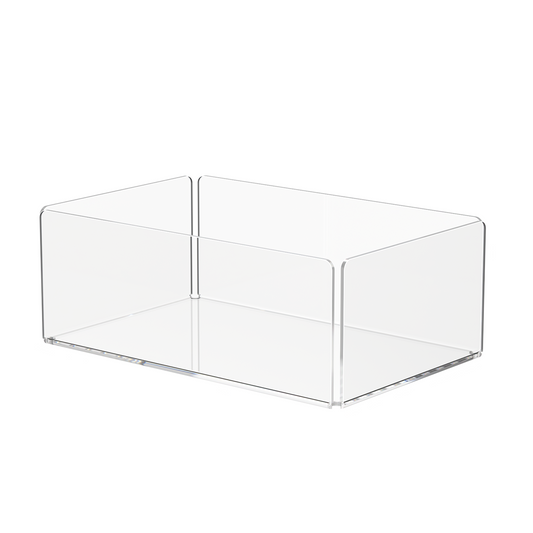 10" Tray Organizer Display Countertop Storage Bin Dust Cover