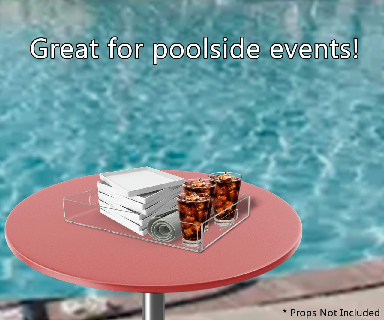 Sixteen and a Half Inches Wide by Two Inches High Great for poolside events