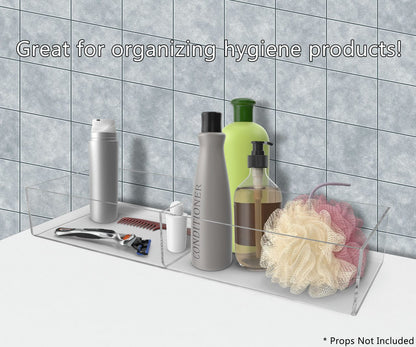 Sixteen and a Half Inches Wide by Two and a Half Inches High Double Great for organizing hygiene products