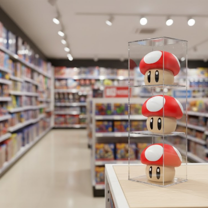 Clear Acrylic 12"W Storage Tray with 3 Compartments