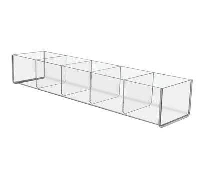 Nineteen and a Half Inches Wide by Three and a Quarter Inches High Compartmentalized Storage Organizer Tray standard view