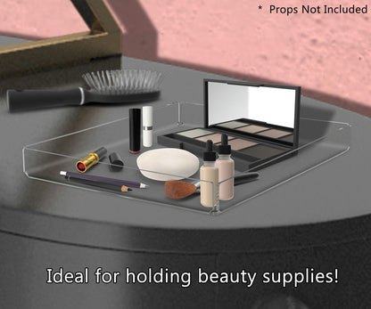 9"W x 1"H Cosmetic Storage Display Tray for Vanity Countertops