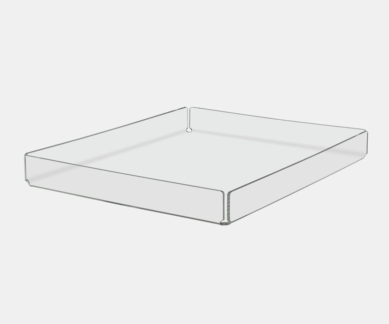 9"W x 1"H Cosmetic Storage Display Tray for Vanity Countertops