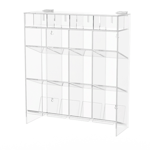 Acrylic Test Tube 12 Compartment Organizer