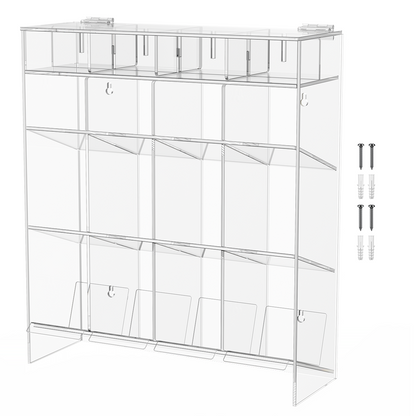 Acrylic Test Tube 12 Compartment Organizer