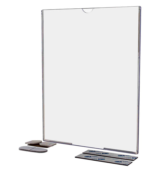 8.5"W x 11"H TRU-VU® Sign Holder with Magnets and Velcro