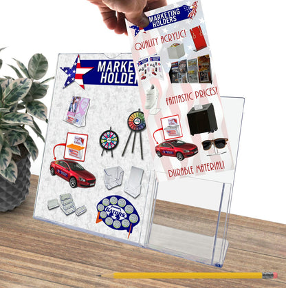 Pocket Brochure Stand Countertop Holder