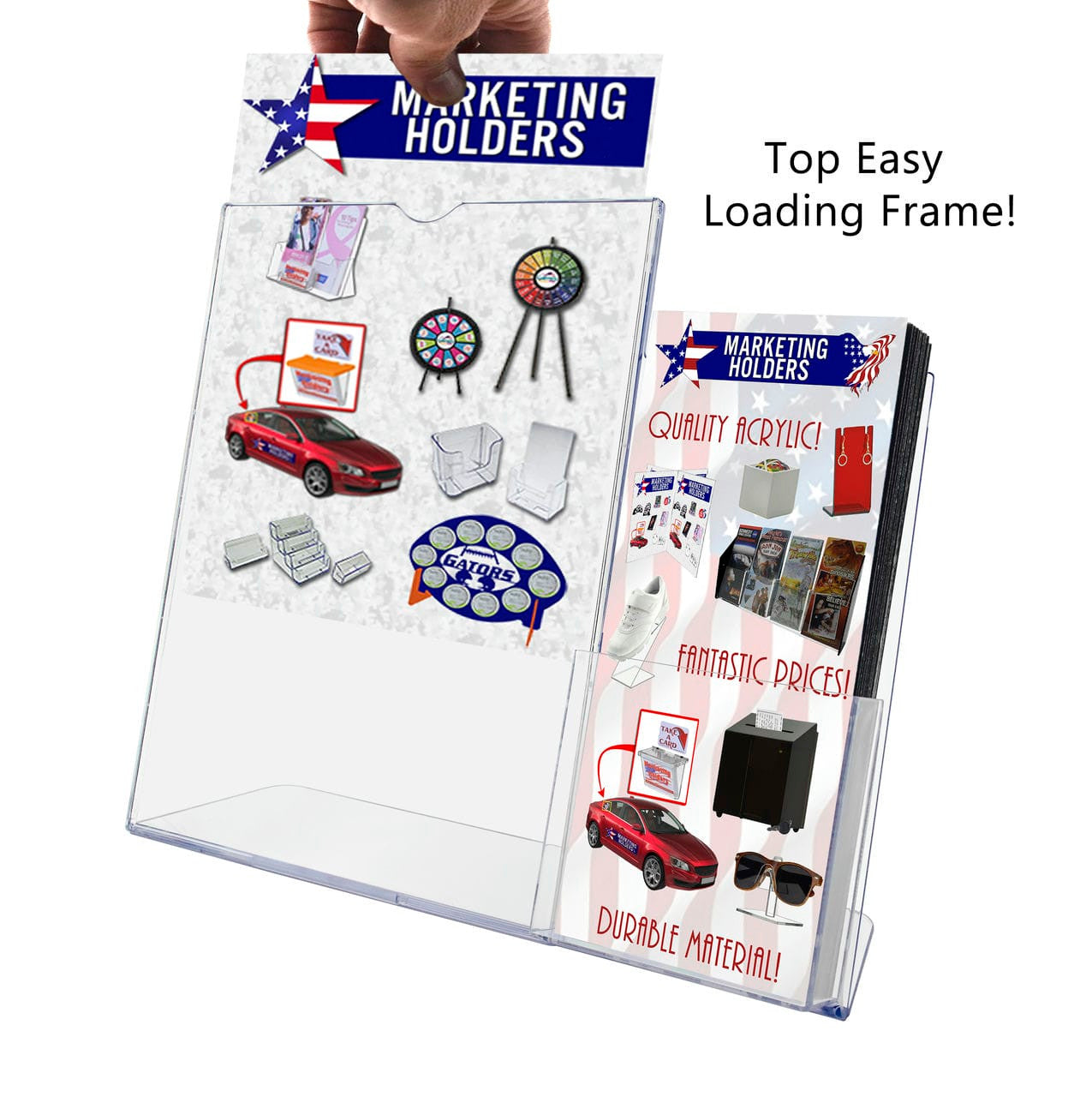 Plastic Lexan Acrylic Ad Frame with Plastic Pocket