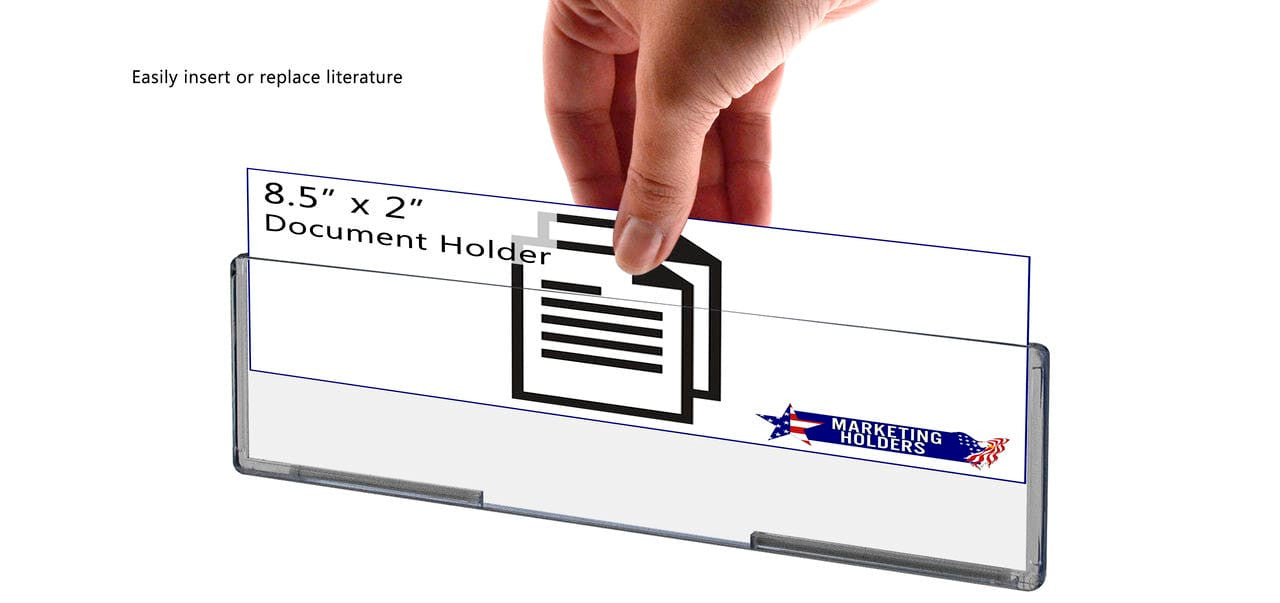 Signage Label Holder top load