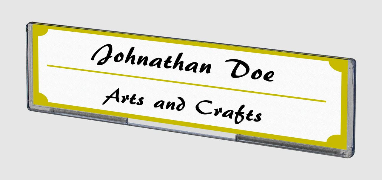 Signage Label Holder nameplate