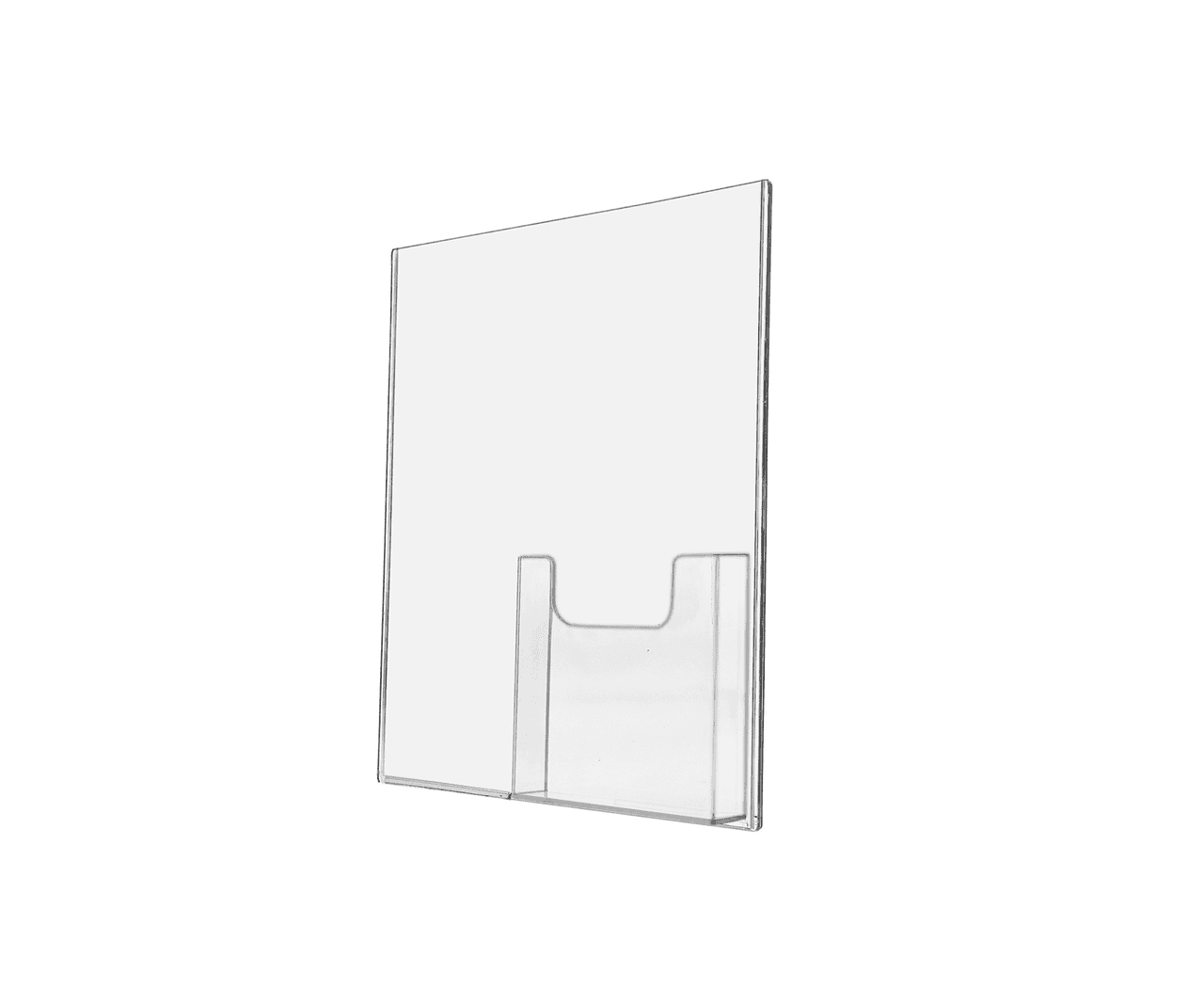 TRU-VU 8.5"W x 11"H Sign Sleeve with Trifold Brochure Slot