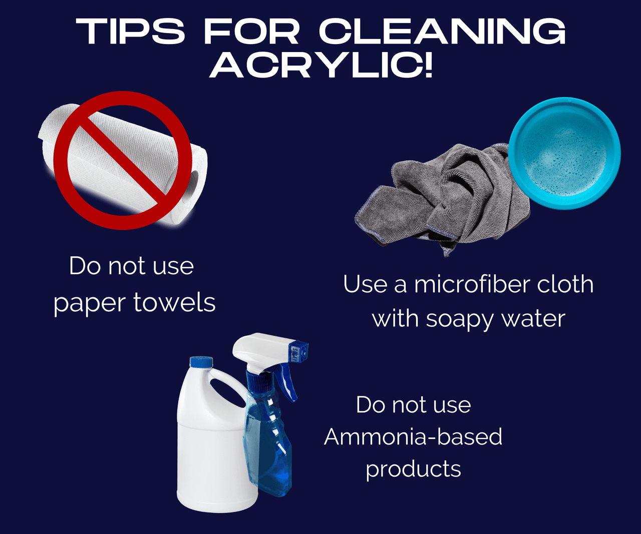 Tips for Cleaning Acrylic