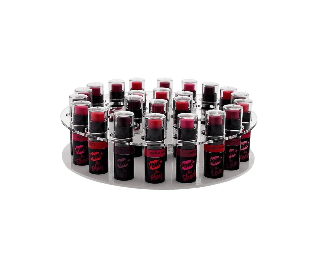 9"W Rotating Lipstick Holder Spin Display Essential Oil Organizer