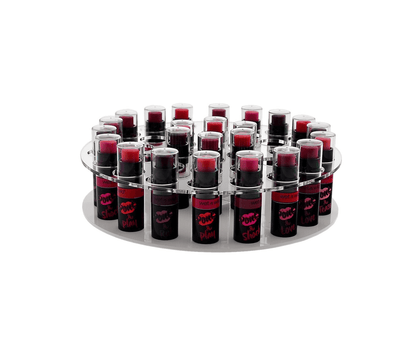 9"W Rotating Lipstick Holder Spin Display Essential Oil Organizer