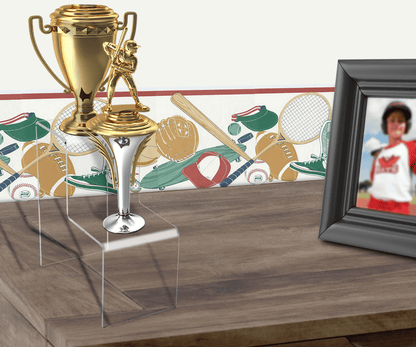 Clear Stair Pedestal Display Stand