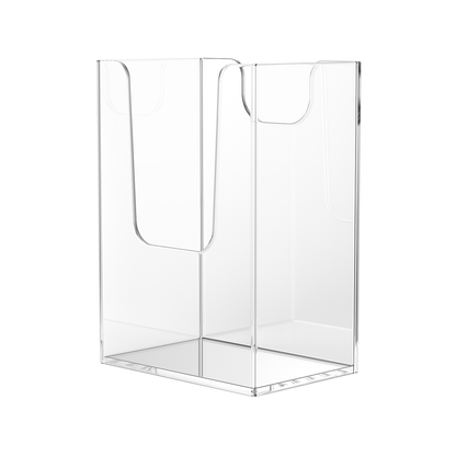 Vertical Business Card Holder Extra Capacity Tall Deep Acrylic