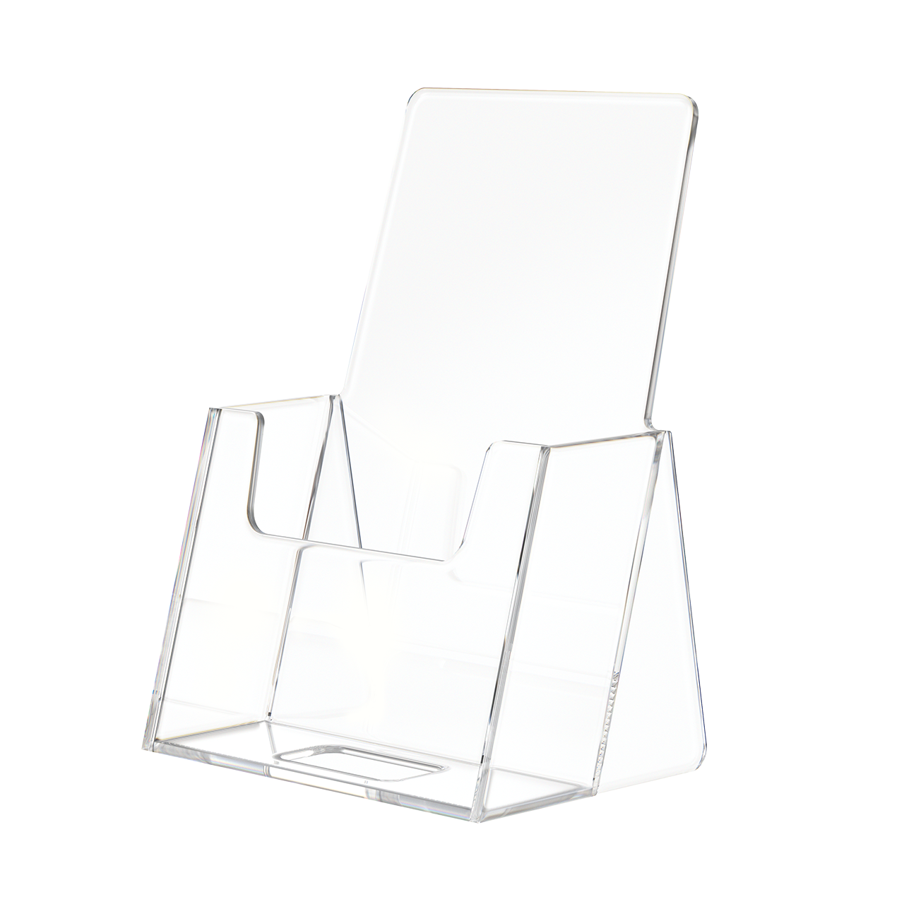 Vertical Business Card Holder Countertop Plastic Display Stand